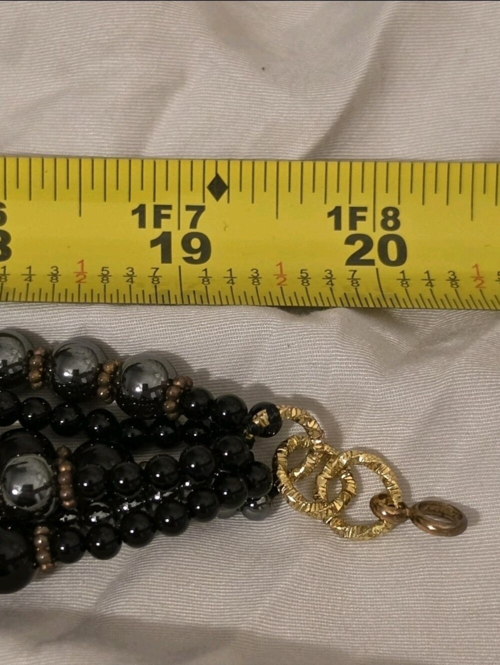 Irrum Merrill Freshwater Pearl Cluster Necklace Mother of Pearl Multi Strand - Picture 7 of 8